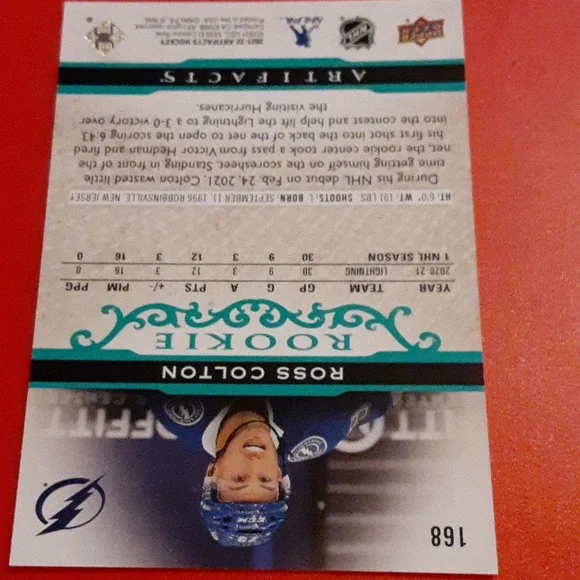 Ross Colton Lightning Parallel Rookie Card - Picture 4 of 4